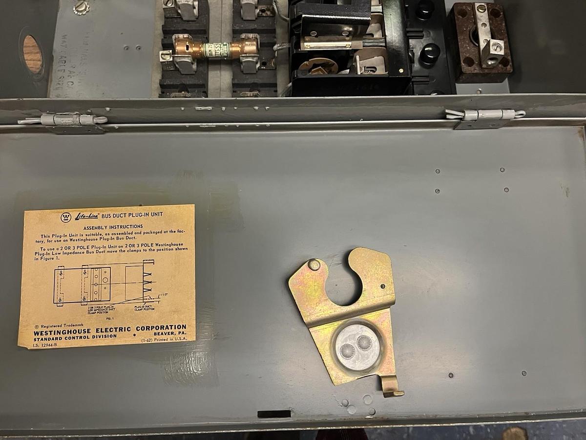 Used Westinghouse,TAP,BUSWAY BUS PLUG 60AMP 240V 3PH 456D-905-G03