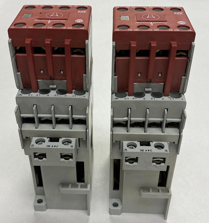 Used ALLEN BRADLEY,100-C16Z*10/100-C16ZB10, CONTACTOR LOT OF 2