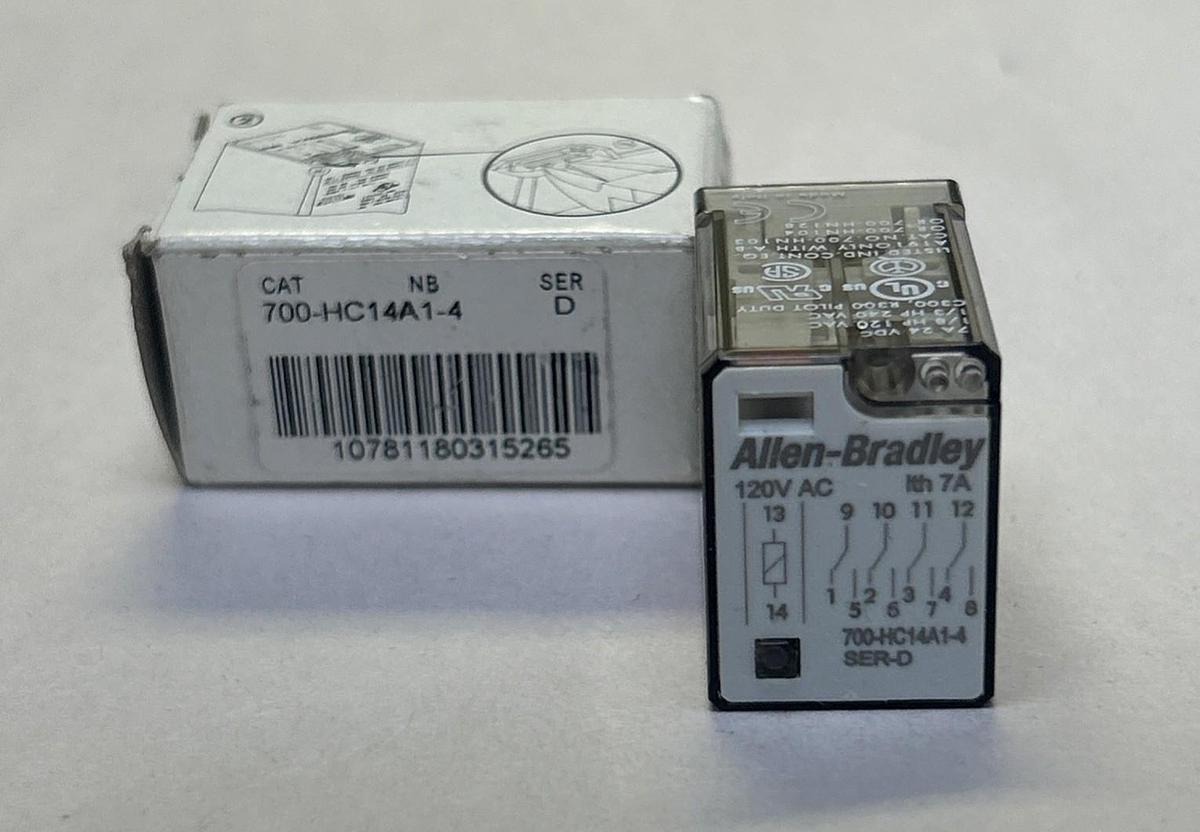 Used ALLEN BRADLEY,700-HC14A1-4,GENERAL PURPOSE RELAY NEW