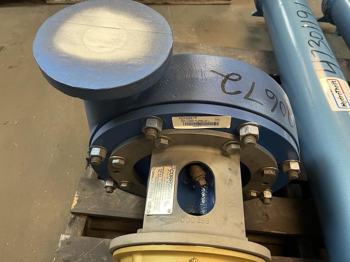 Used DISCFLOW,302-10-2HHD,3X2X10 GAS AND OIL CENTRIFUGAL PUMP 5HP 1755RPM 3PH
