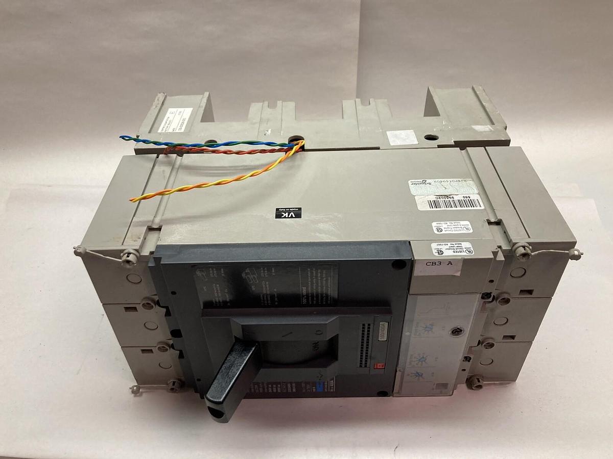 Used Merlin Gerin Compact,NSJ400 L,Circuit Breaker Trip Unit & Base 600V 50/60Hz