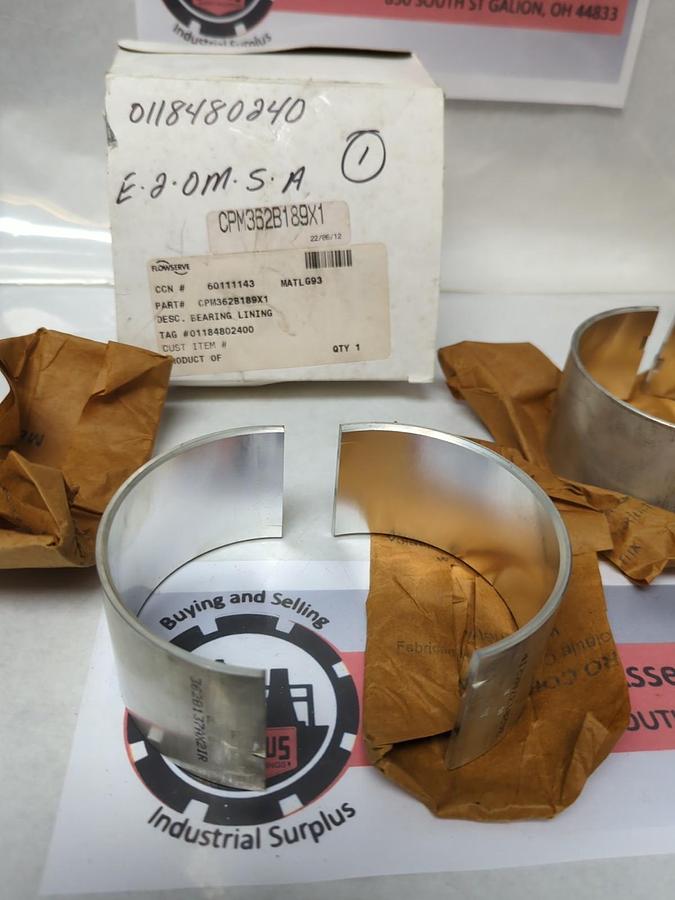 FLOWSERVE,CPM362B189X1,BEARING LINING NOS