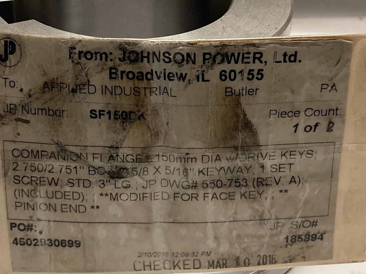 Used Johnson Powers LTD,SF150DK,Companion Flange 6/8x5/16"