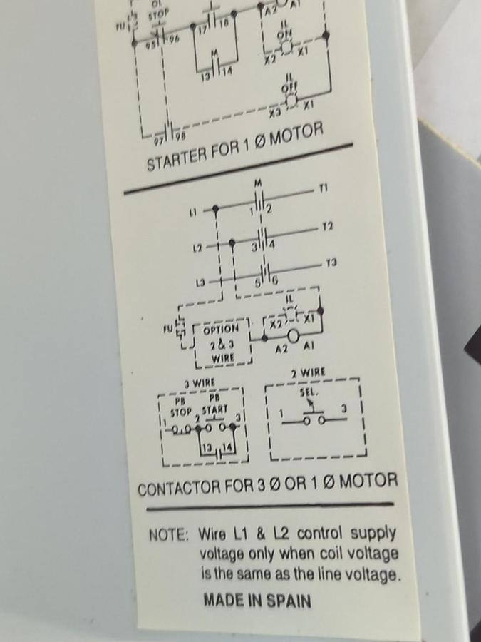 AGUT,C-09570/XX-03,MOTOR STARTER COMBINATION NOS