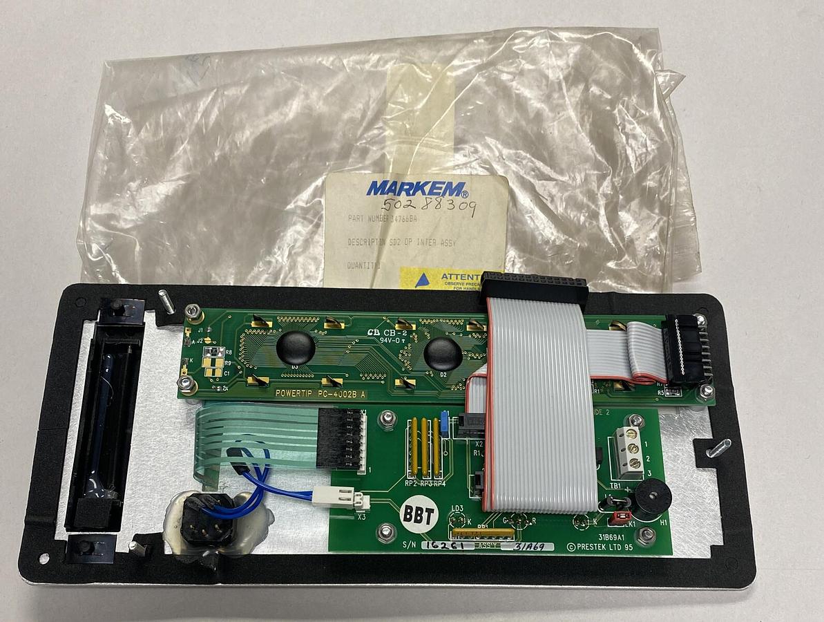 MARKEM,34766BA,SMART DATE 2 OPERATOR INTERFACE PANEL NEW