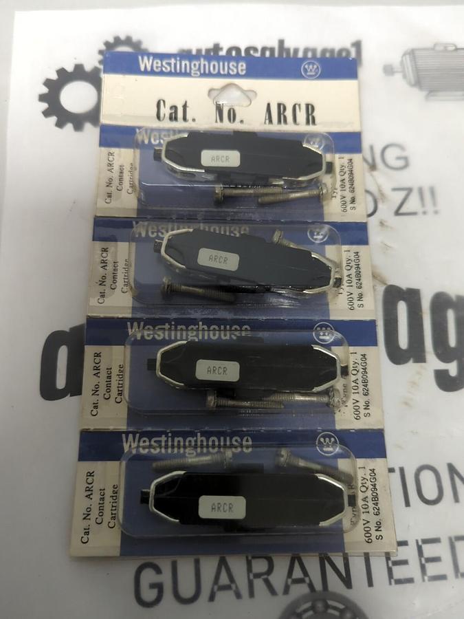 WESTINGHOUSE,ARCR,TYPE AR CONTACT CARTRIDGE 600V 10A LOT OF 4 NEW