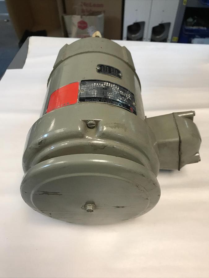 Used US Motor,Frame 145TCV,2 HP 230/460V  3450RPM Electric Pump Motor NOS