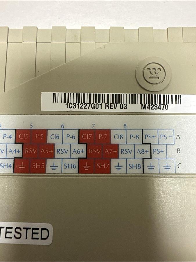 Used Westinghouse,1C31227G01,Analog Input Current
