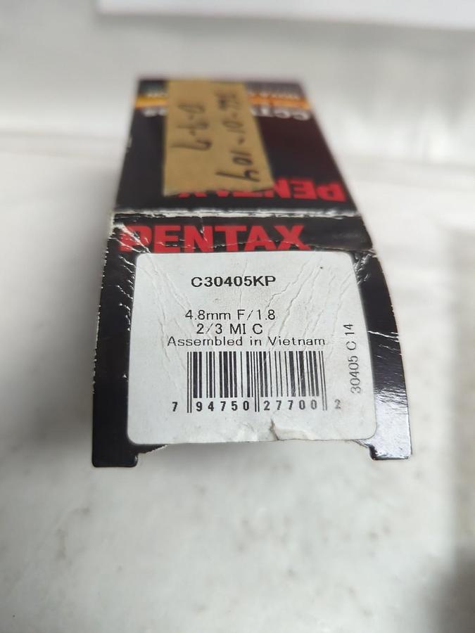 PENTEX,C30405KP,CCTV LENSES 4.8MM F/1.8 2/3 MIC NOS