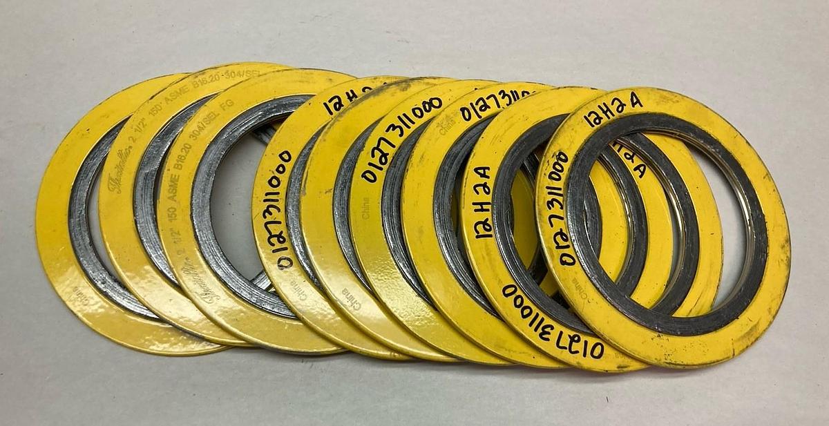 Flexitallic,150 ASME B16.20,Spiral Wound Gasket 2-1/2 Inch LOT OF 9