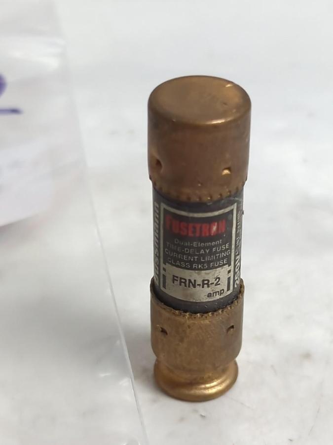 Used COOPER BUSSMANN,FRN-R-2,FUSETRON 2 AMP FUSE LOT OF 3 PRE-OWNED