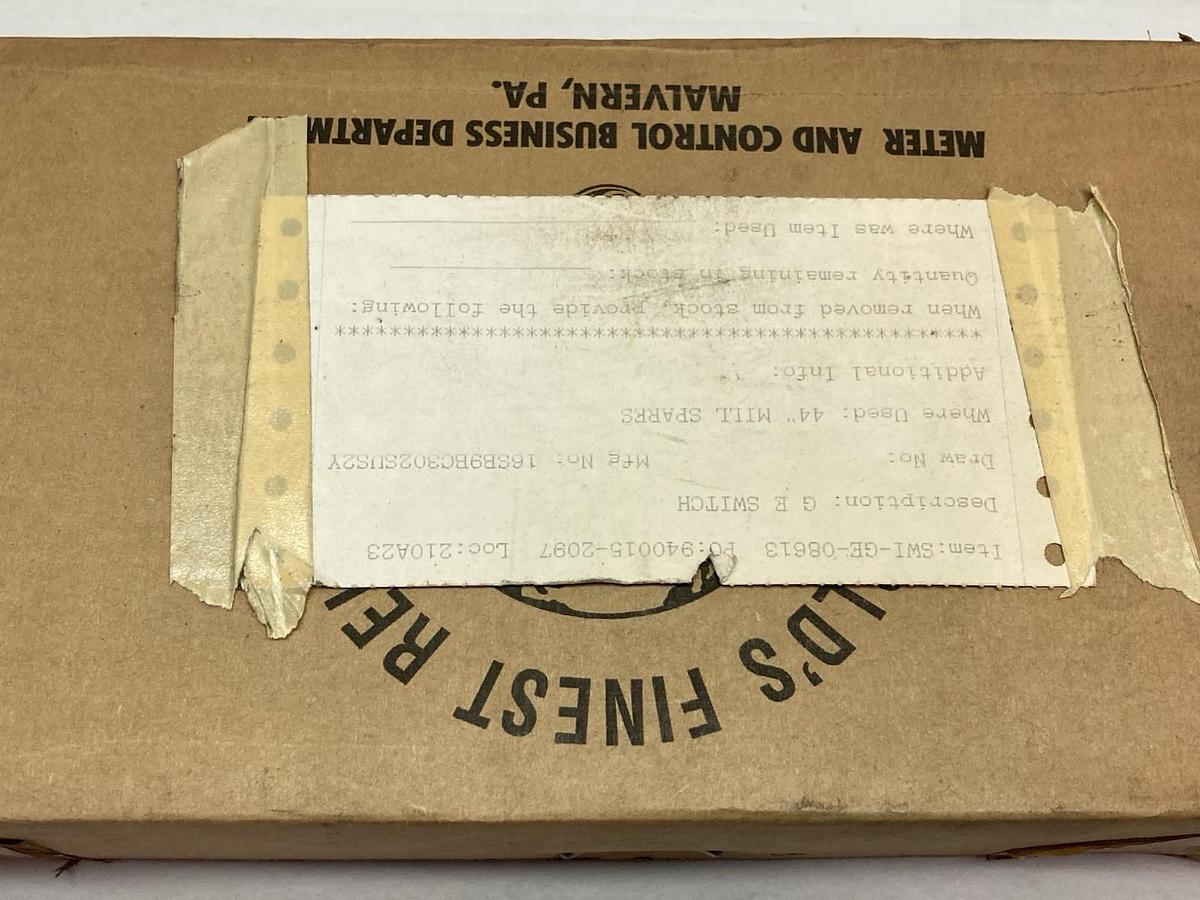 General Electric,SB9 BC302SUS2Y,Selector Switch