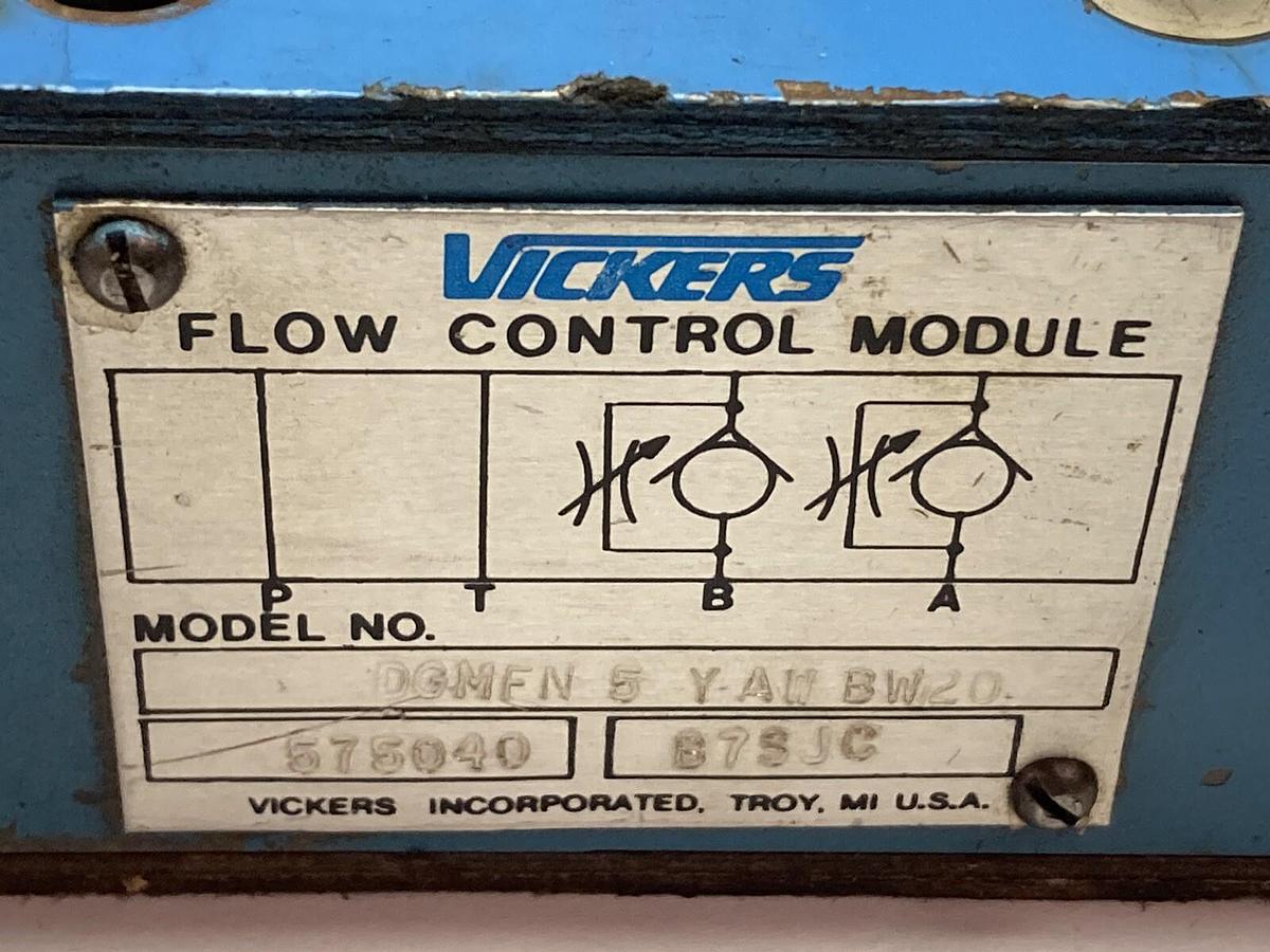Used Vickers,DGMFN-5-Y-AW-BW-20,Flow Control Valve