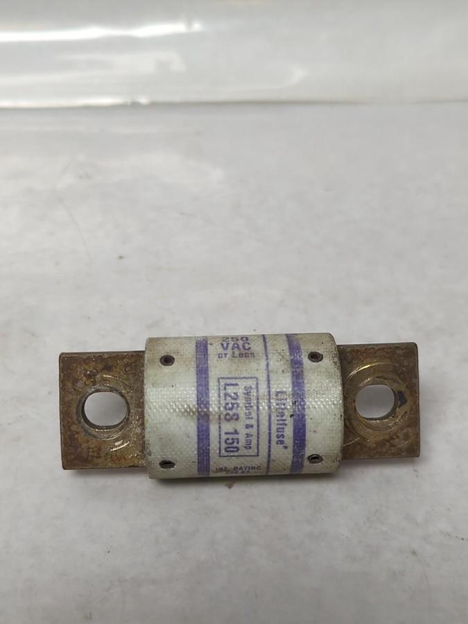 Used LITTELFUSE,L258,SEMICONDUCTOR 150 AMP FUSE PRE-OWNED