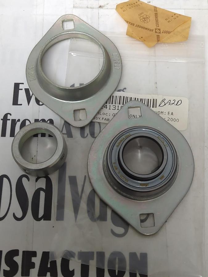 INA,47CSLT,FLANGE HOUSING UNIT  W/RALE25-XL-NPP-B BEARING LOT OF 2 NOS