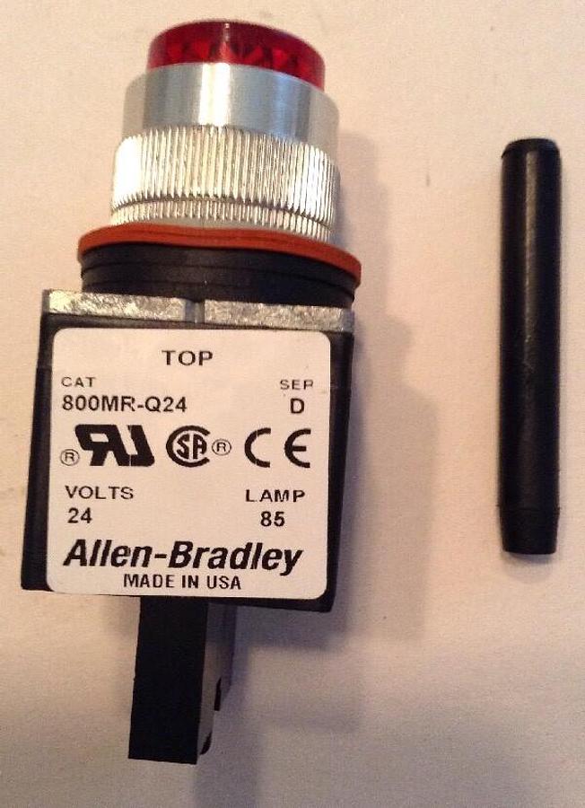 Allen-Bradley ,800MR-Q24R,Round Pilot Light Red  Series D