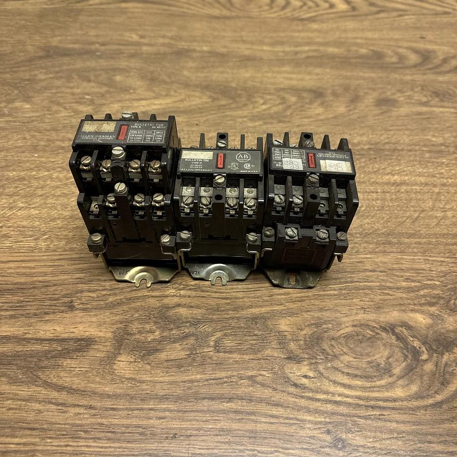 Used Allen Bradley,700-N400A1,AC Relay Ser C LOT of 3