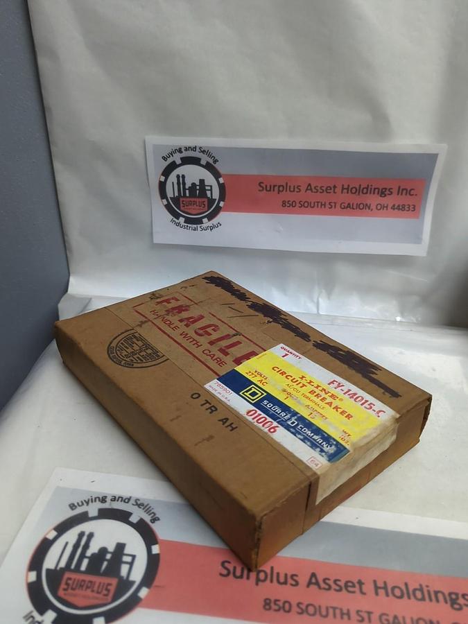 SQUARE D,FY-14015-C,CIRCUIT BREAKER I-LINE 1-POLE 15 AMP 277VAC 15A 1-POLE NOS