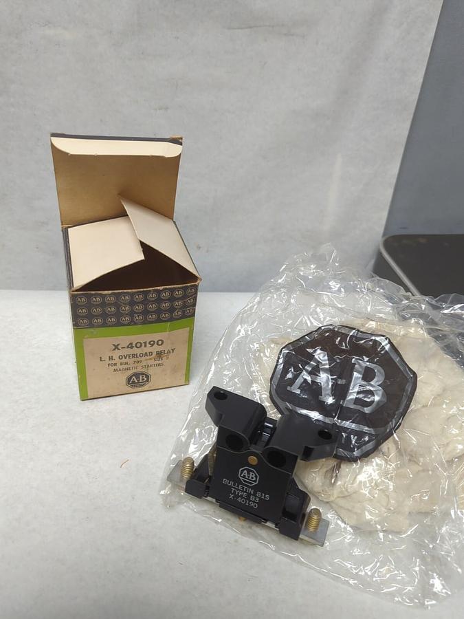 ALLEN-BRADLEY,X-40190,OVERLOAD RELAY FOR BUL. 709 SIZE 3 NOS
