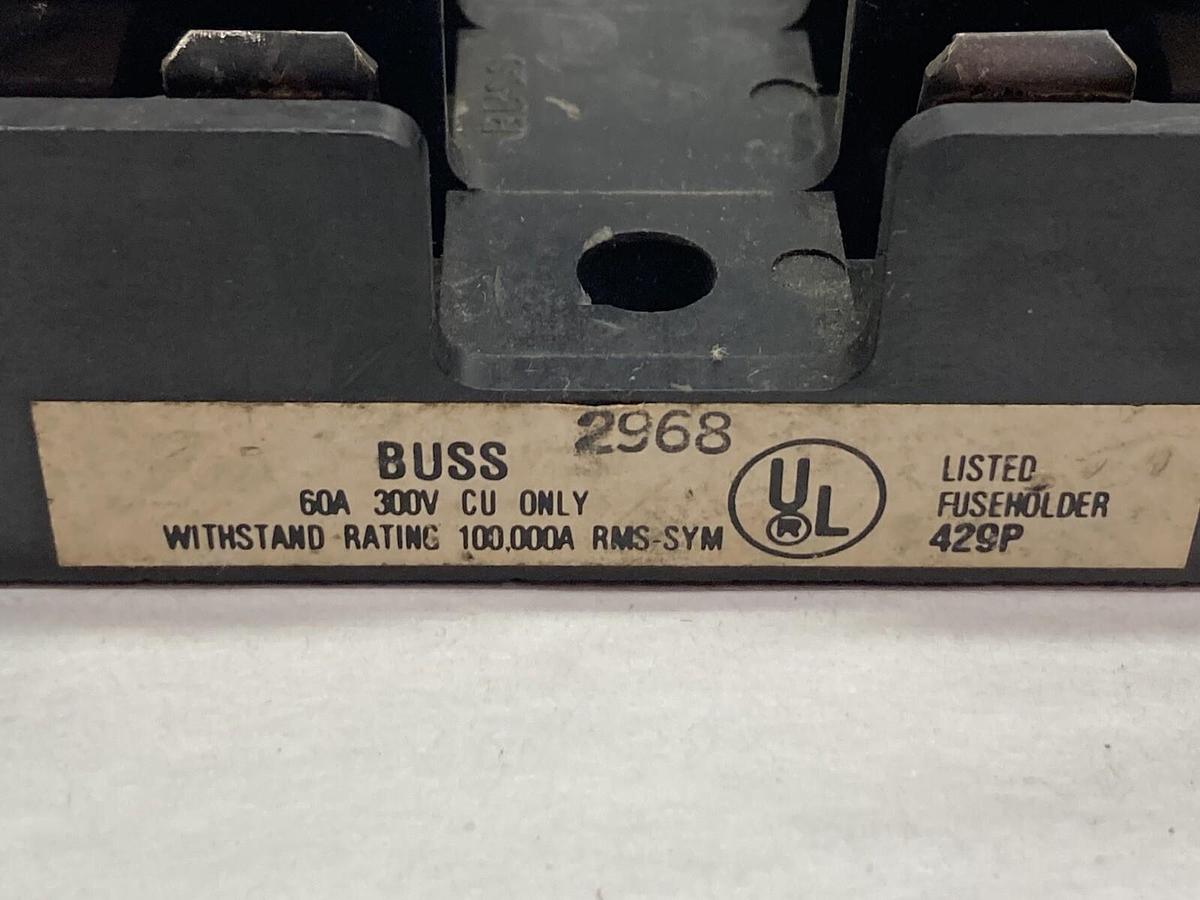 Used Bussman,2968,Fuseholder 60A 300V