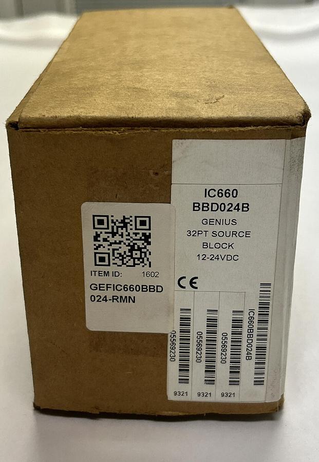 Used GE FANUC,IC660BBD024B / IC660BBD024, GENIUS BLOCK SOURCE I/O BLOCK NEW