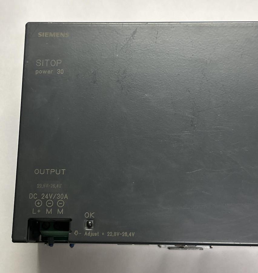 Used SIEMENS,6EP1437-2BA00,POWER SUPPLY 30A 24VDC