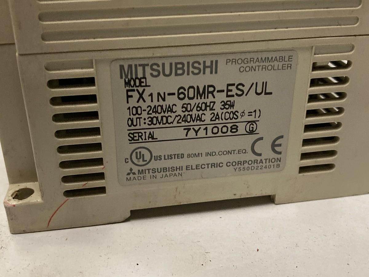 Used Mitsubishi,FX1n-60MR-ES/UL,Programable Controller