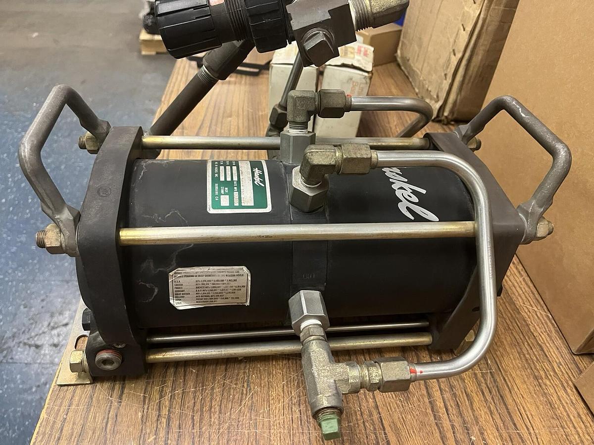 Used HASKEL,AAD-2-C6,AIR AMPLIFIER 150 PSI MAX