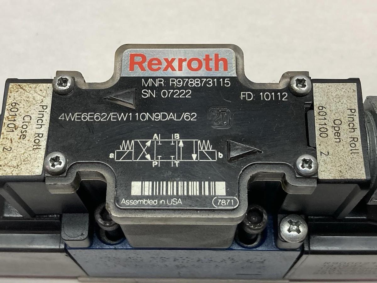 Used Rexroth,4WE6E662/EW110N9DAL/62,Directional Valve