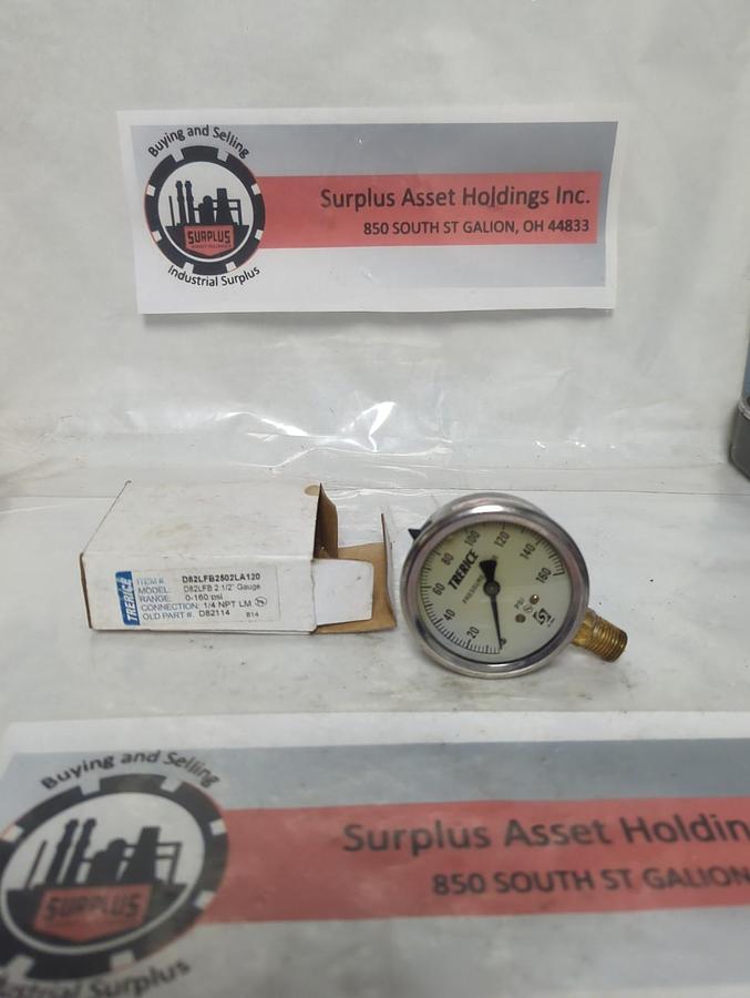 TRERICE,D82LFB,PRESSURE GAUGE 0-60PSI 1/4 NPT LM NOS