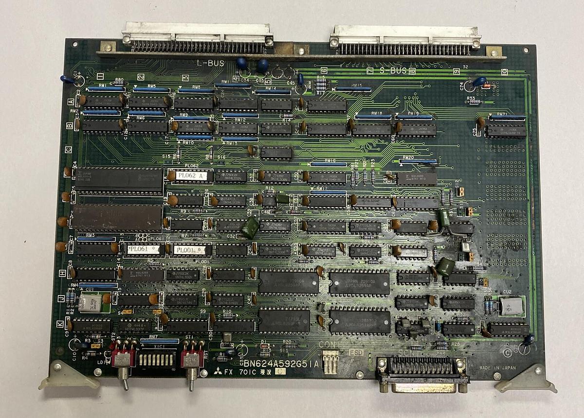 Used Mitsubishi,FX701C/BN624A592G51A,Circuit Board