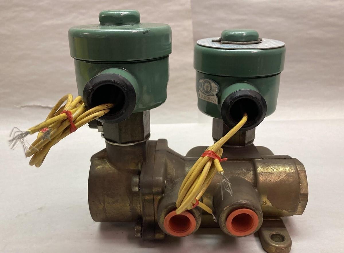 Used A-S-H,103042-1,Solenoid Valve 10-125psi 3/8 Inch 110/120V 50-60Hz