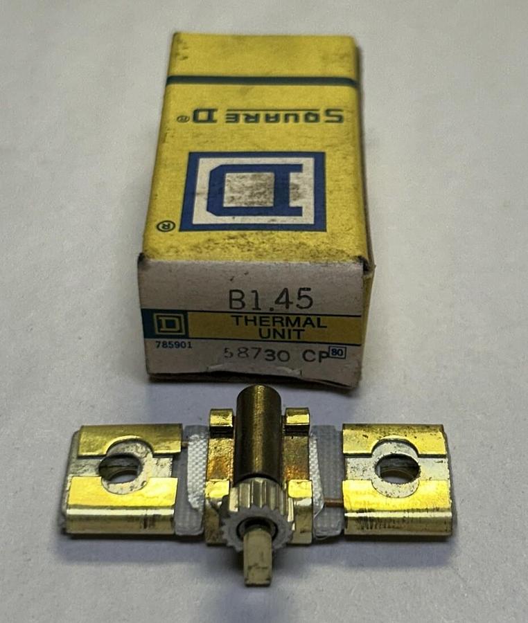Used SQUARE D,B1.45,THERMAL OVERLOAD HEATING ELEMENT NEW