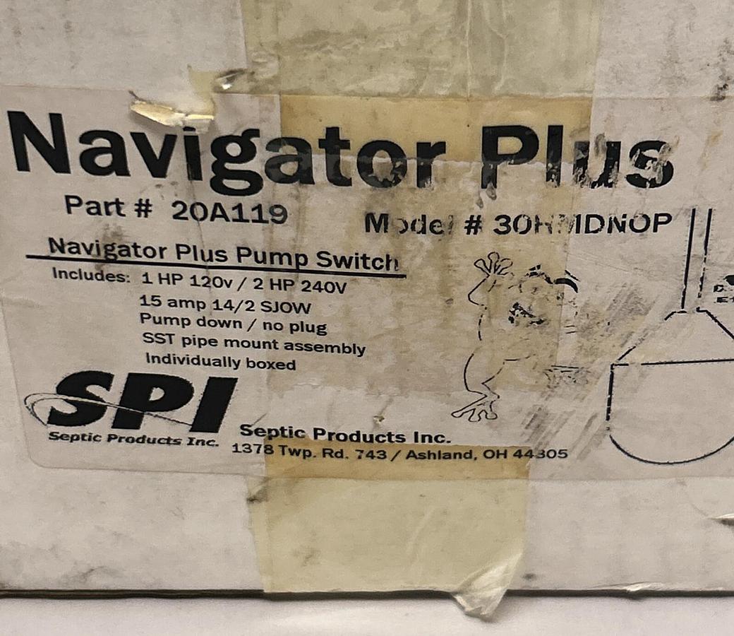 NAVIGATOR PLUS,20A119 30HMDNOP,PUMP SWITCH NOS