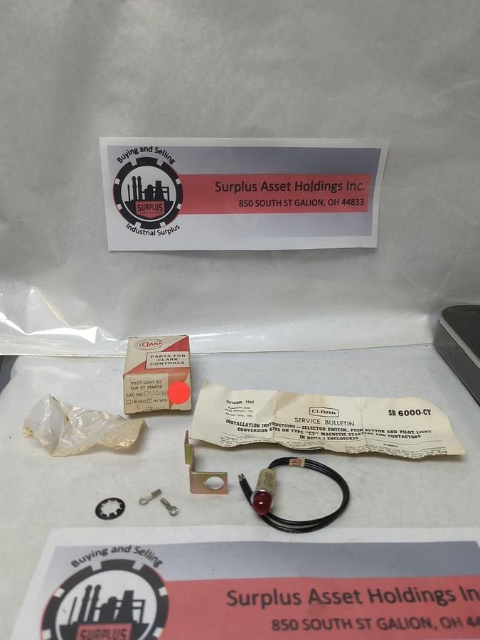 CLARK,CY-30-15,PILOT LIGHT KIT FOR CY STARTER 240V RED NOS