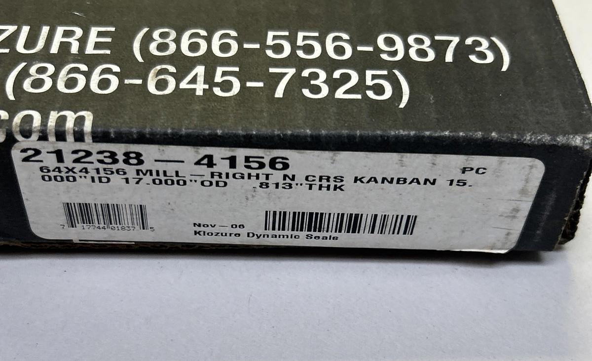 GARLOCK KLOZURE,21238-4156,OIL SEAL 64X4156 NOS