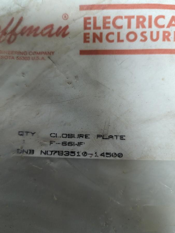 HOFFMAN,F-66WP,CLOSURE PLATE NOS