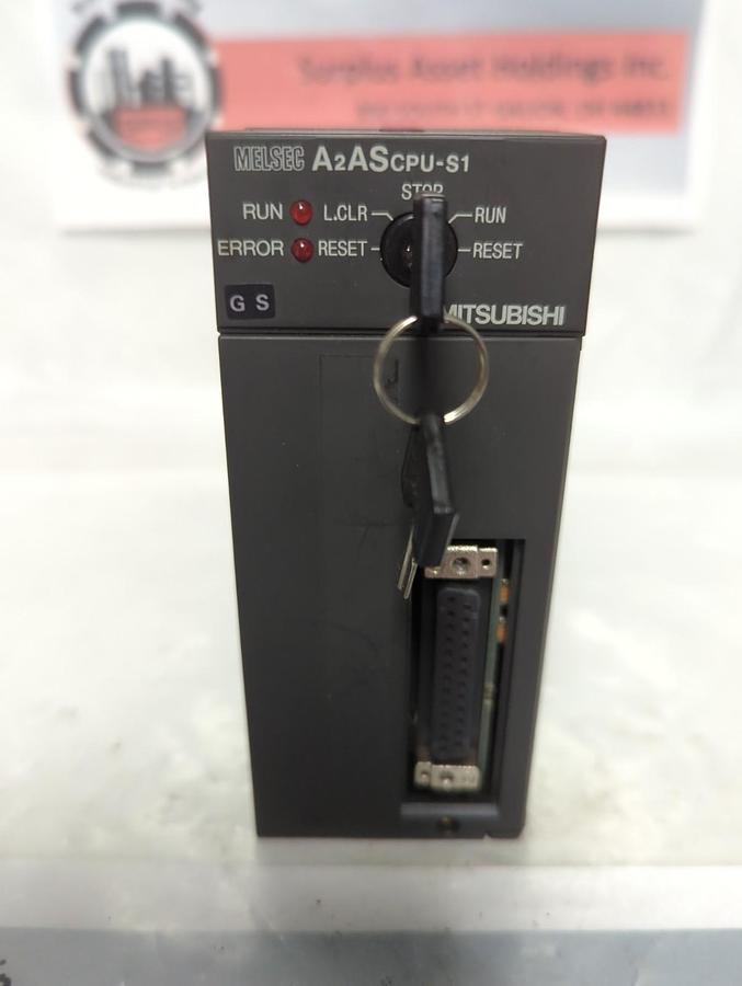 Used MITSUBISHI,A2ASCPU-S1,CPU UNIT MODULE PRE-OWNED