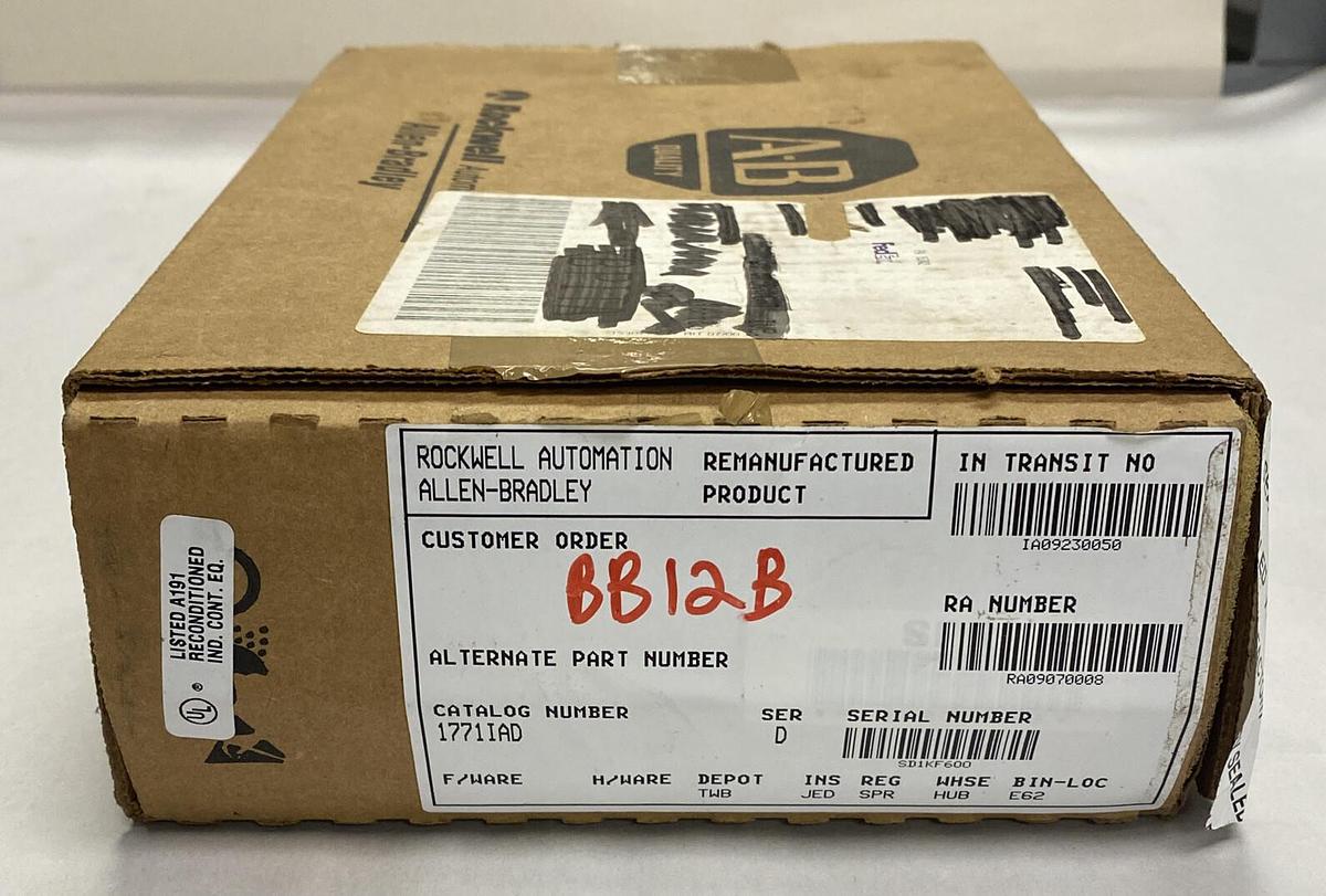 Used Allen-Bradley,1771-IAD,Ser D 120V AC/DC Input Module Refurbished
