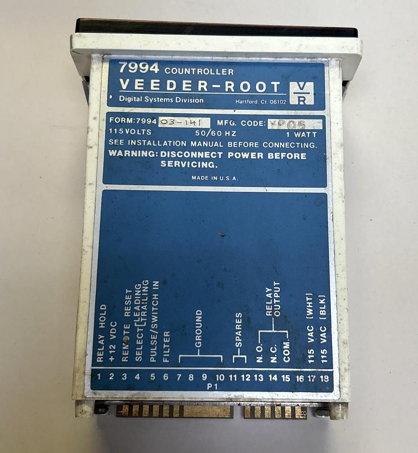 Used VEEDER-ROOT,7994-03-141,COUNTROLLER 115V