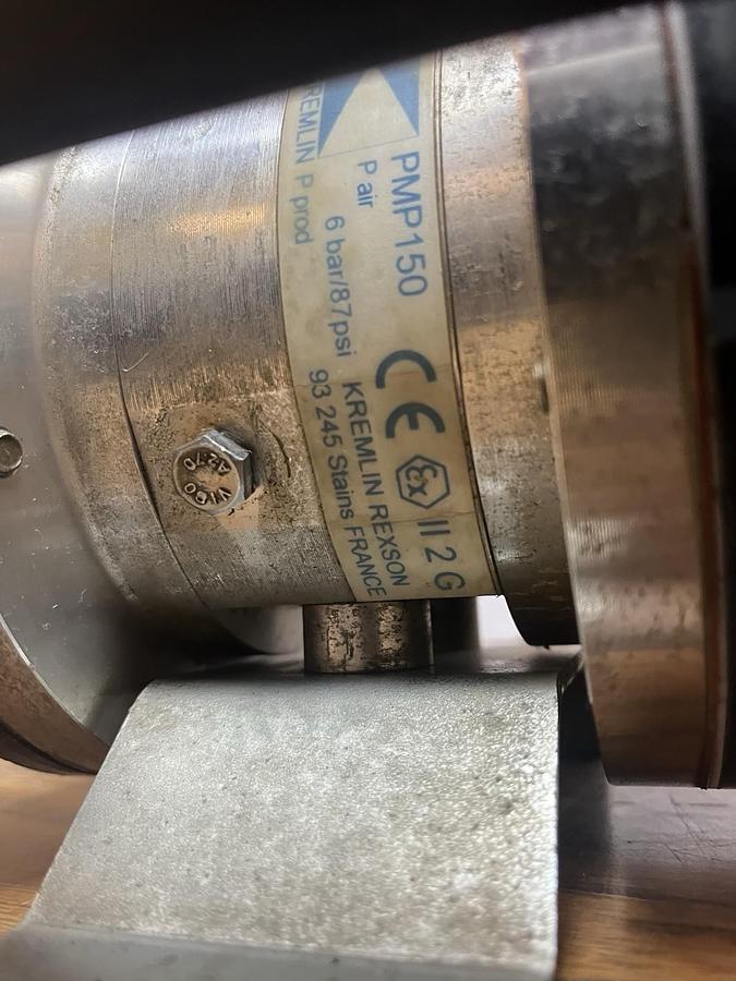 Used KREMLIN REXSON,PMP150,DOUBLE DIAPHRAGM PUMP 1:1 RATIO 6 BAR 3/8"