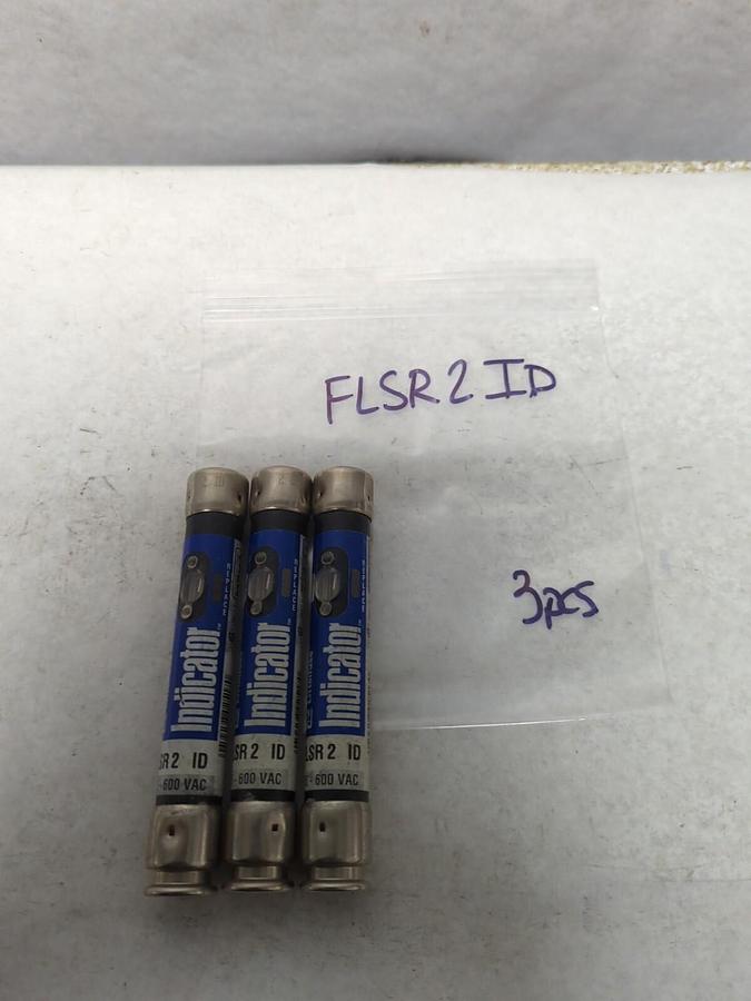 Used LITTELFUSE,FLSR2ID,INDICATOR 2 AMP FUSE LOT OF 3 PRE-OWNED