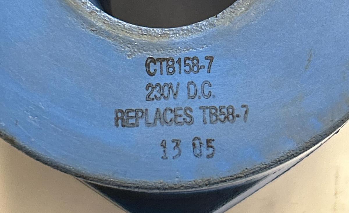 Used ATON,0CTB-000158-0007/CTB158-7,COIL 230VDC