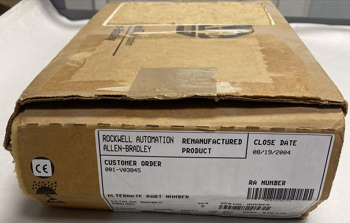 Used ALLEN BRADLEY,P0912DV,SER B CPU PROCESSOR MODULE REFURBISHED SEALED