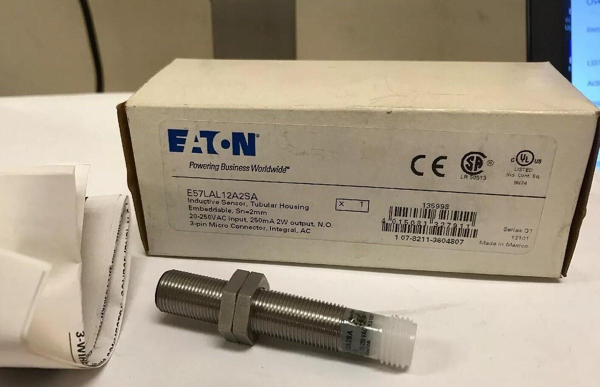 Eaton,E57LAL12A2EA,Inductive Sensor, Tubular Housing