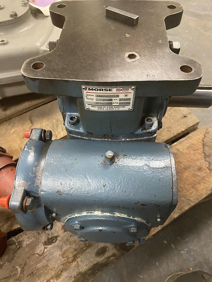 Used MORSE,35GCDB-125,RIGHT ANGLE SPEED REDUCER 143/145T 1.55HP 1750RPM