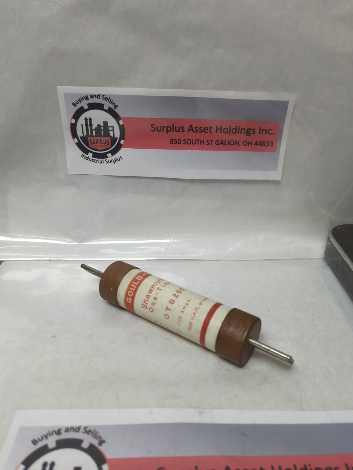 Used GOULD SHAWMUT,OTS200,ONW-TIME 200 AMP FUSE PRE-OWNED