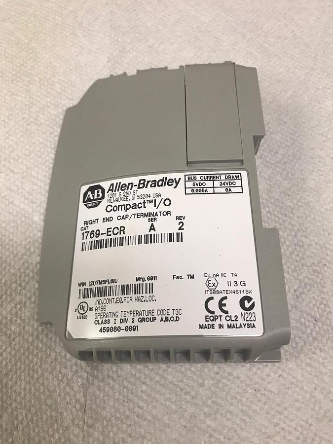 Used Allen Bradley,1769-ECR,Compact I/O Right End Cap