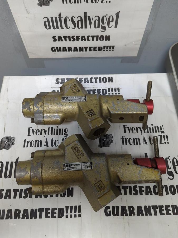 Used ROSS,1523A5002,LOCK-OUT VALVES 1-10 BAR LOT OF 2