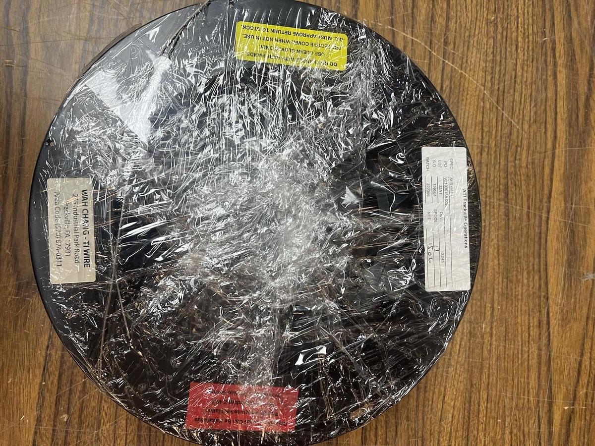 Used ATI Wah Chang,AMS-4951H,WELD TI WIRE DIA .045 SPOOL 15LBS